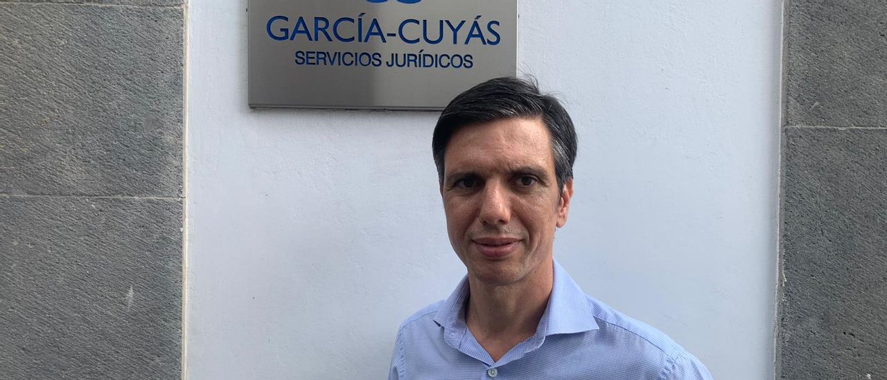 Néstor García-Cuyás, uno de los miembros del gabinete García-Cuyás Servicios Jurídicos, premiado como mejor despacho local de Canarias