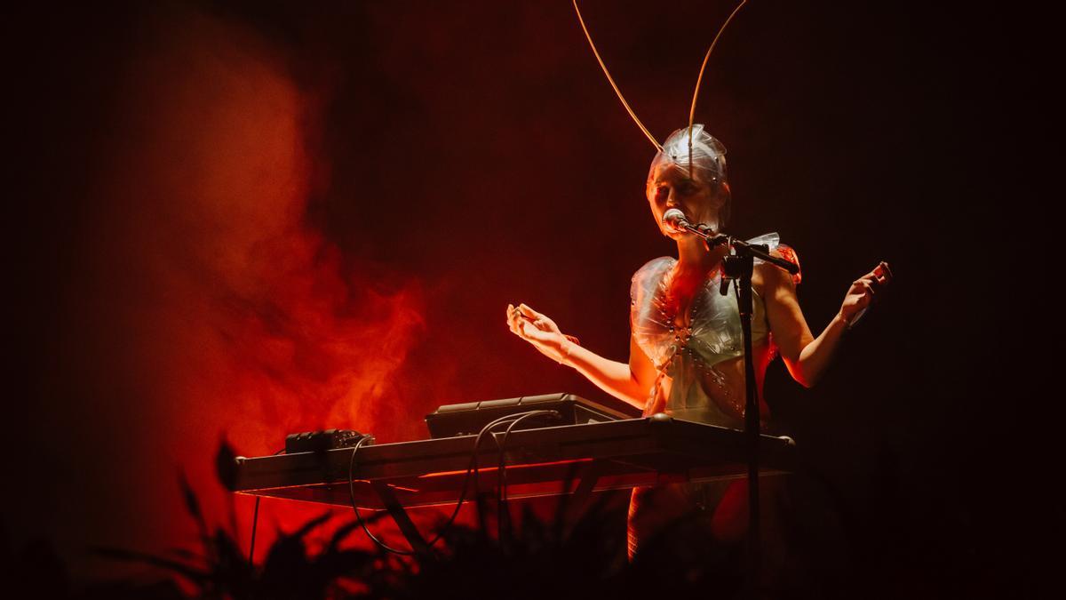 Laia Mallo, en el concierto de Jansky en el Mercat de Vic