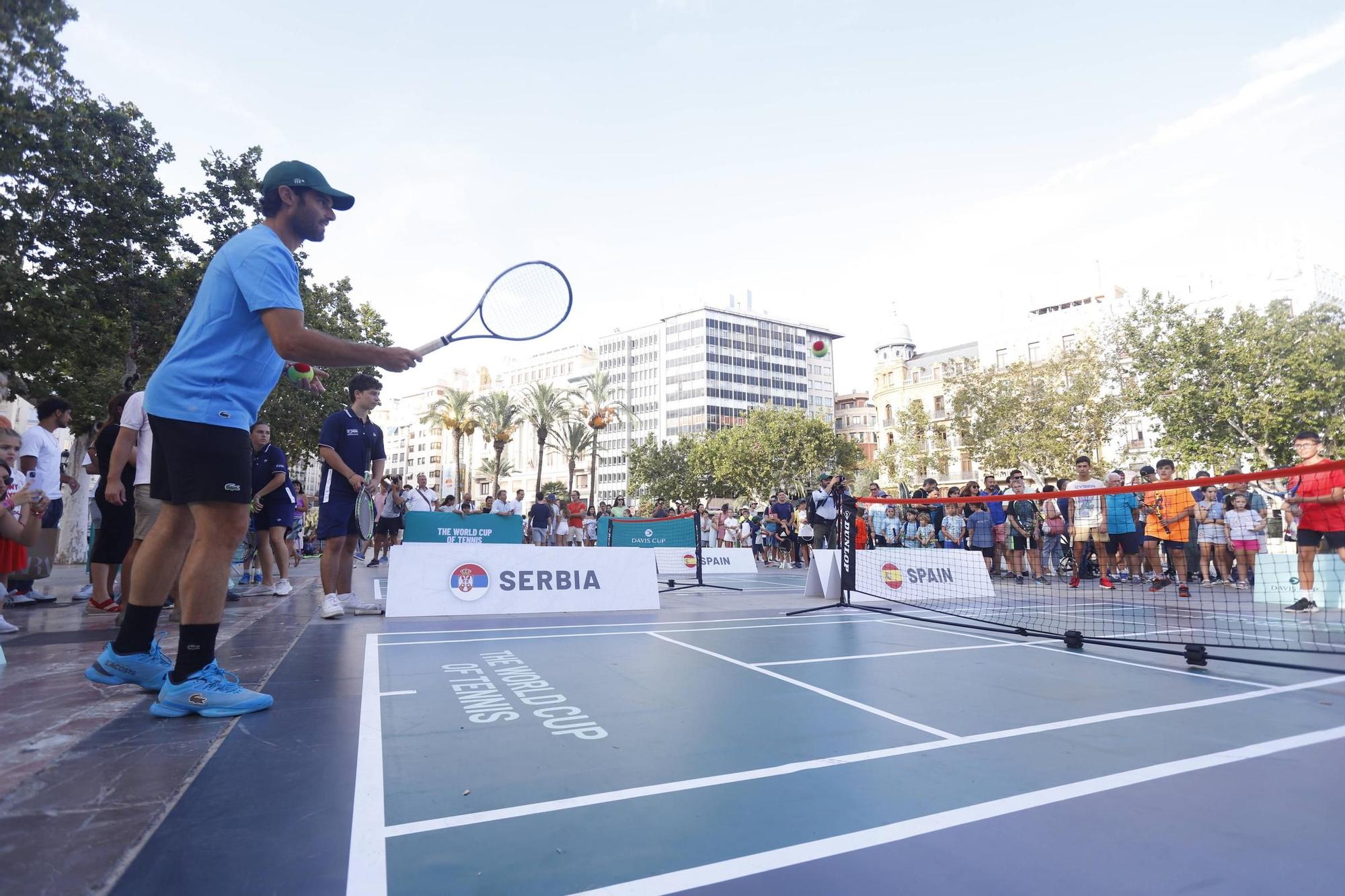 Fiesta del tenis en València por la Copa Davis