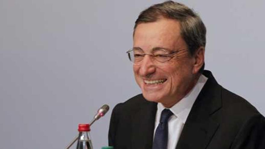 Mario Draghi en la reunión celebrada en París