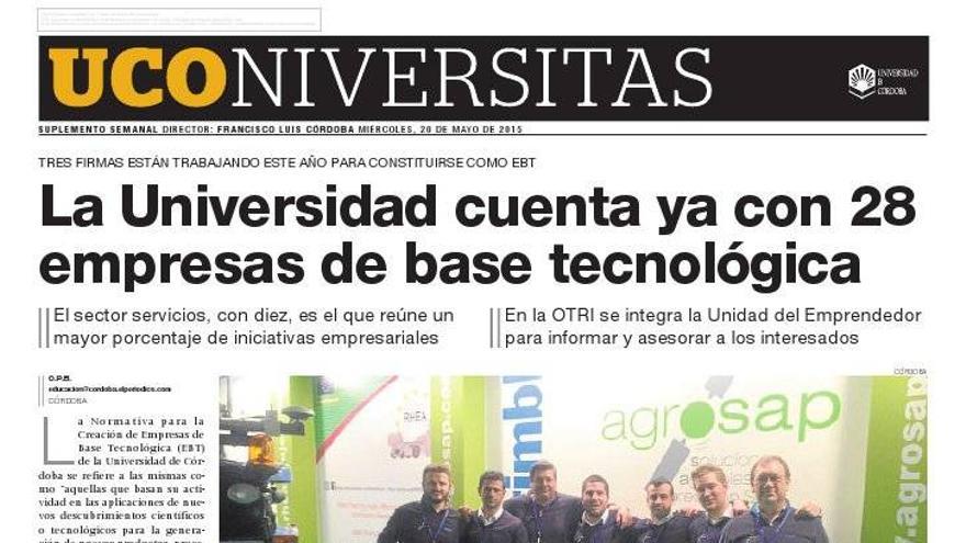 La Universidad cuenta ya con 28 empresas de base tecnológica