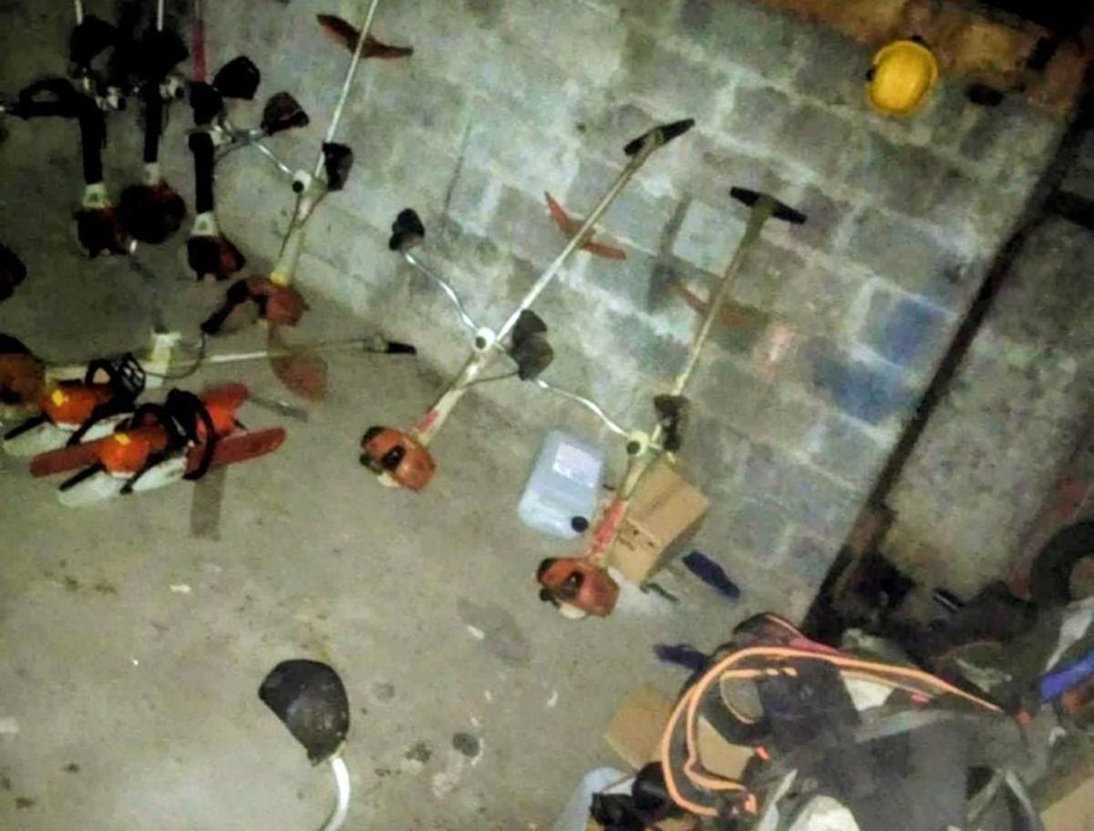 Maquinarias de desbroce recuperadas por la Guardia Civil. | GC