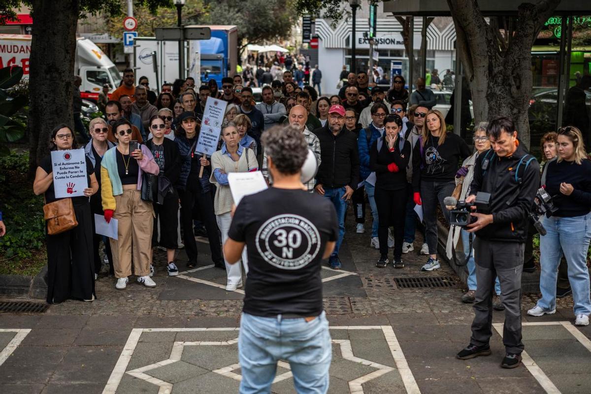 Manifestación de autónomos en Canarias