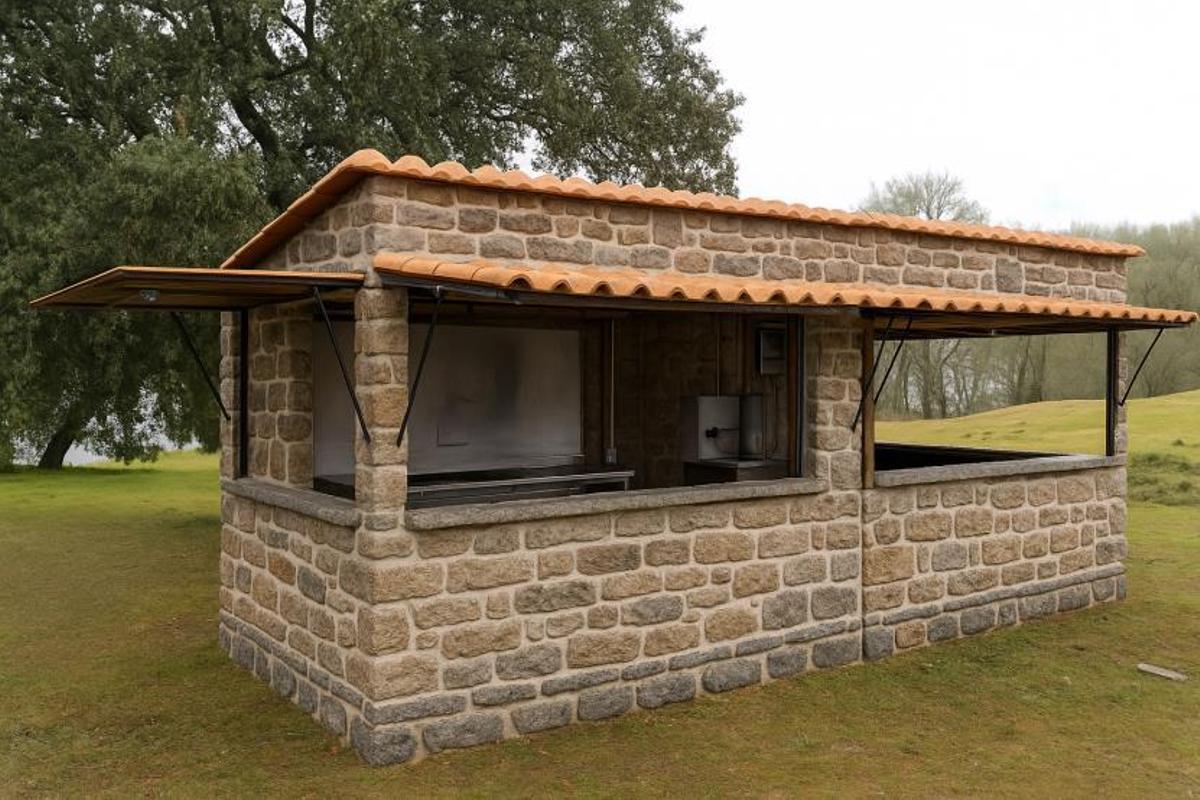 Así iban a ser las casetas del Poblado de Navidad de María Pita