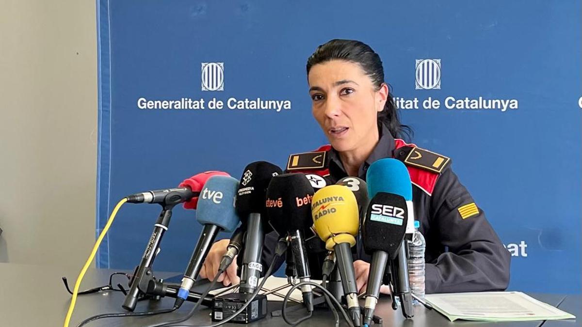 Montse Escudé, portavoz de los Mossos d'Esquadra.
