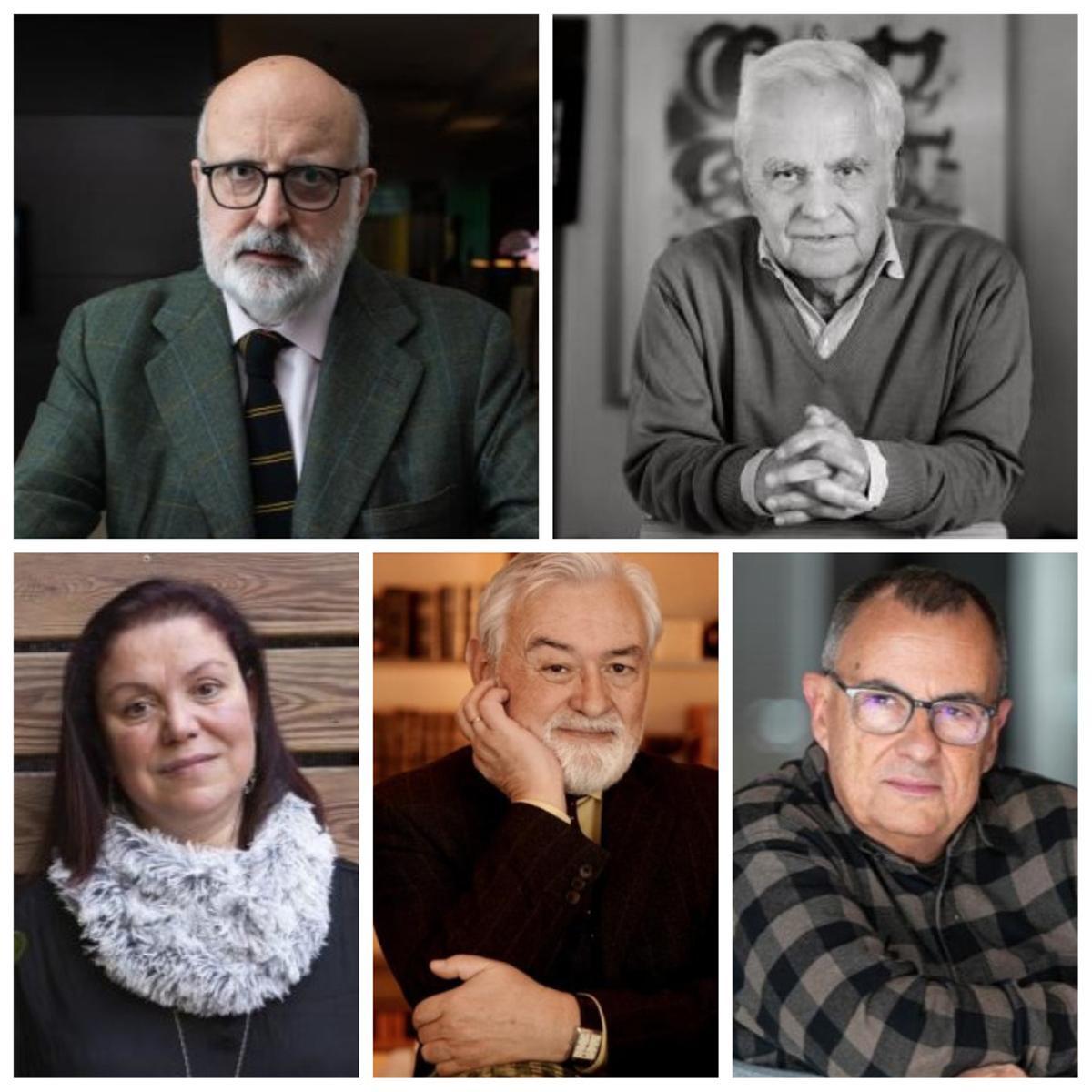 Valentí Puig, Juan Cruz, Care Santos, Darío Villanueva y Rafael Vallbona
