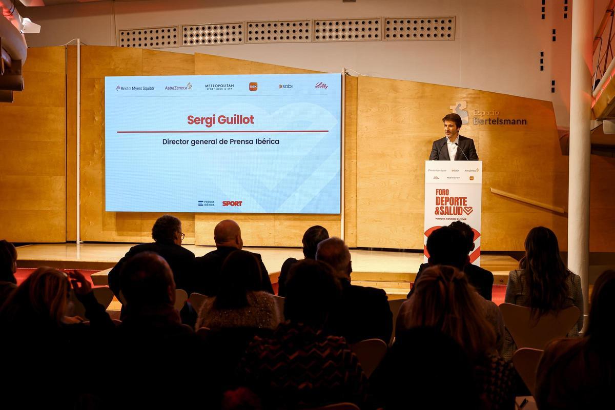 Sergi Guillot, director general de Prensa Ibérica, durante el cierre del Foro Deporte y Salud de SPORT.