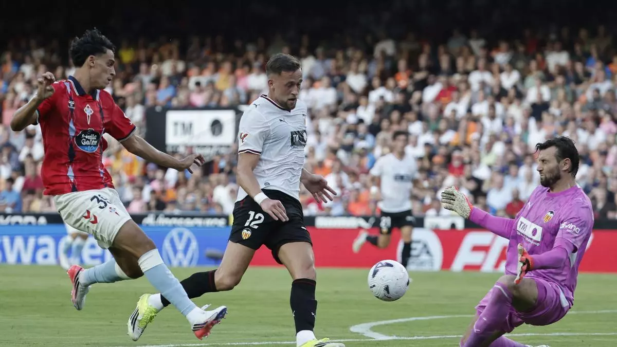 Final en Mestalla: el Celta suma el primer punto de la temporada