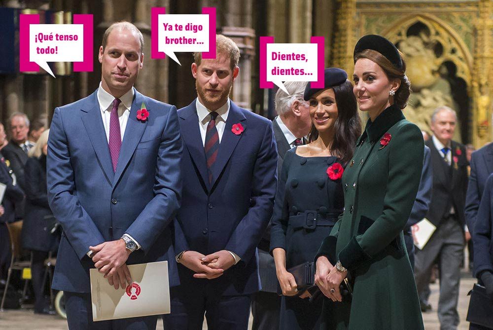 Los Duques de Cambridge y los Duques de Sussex