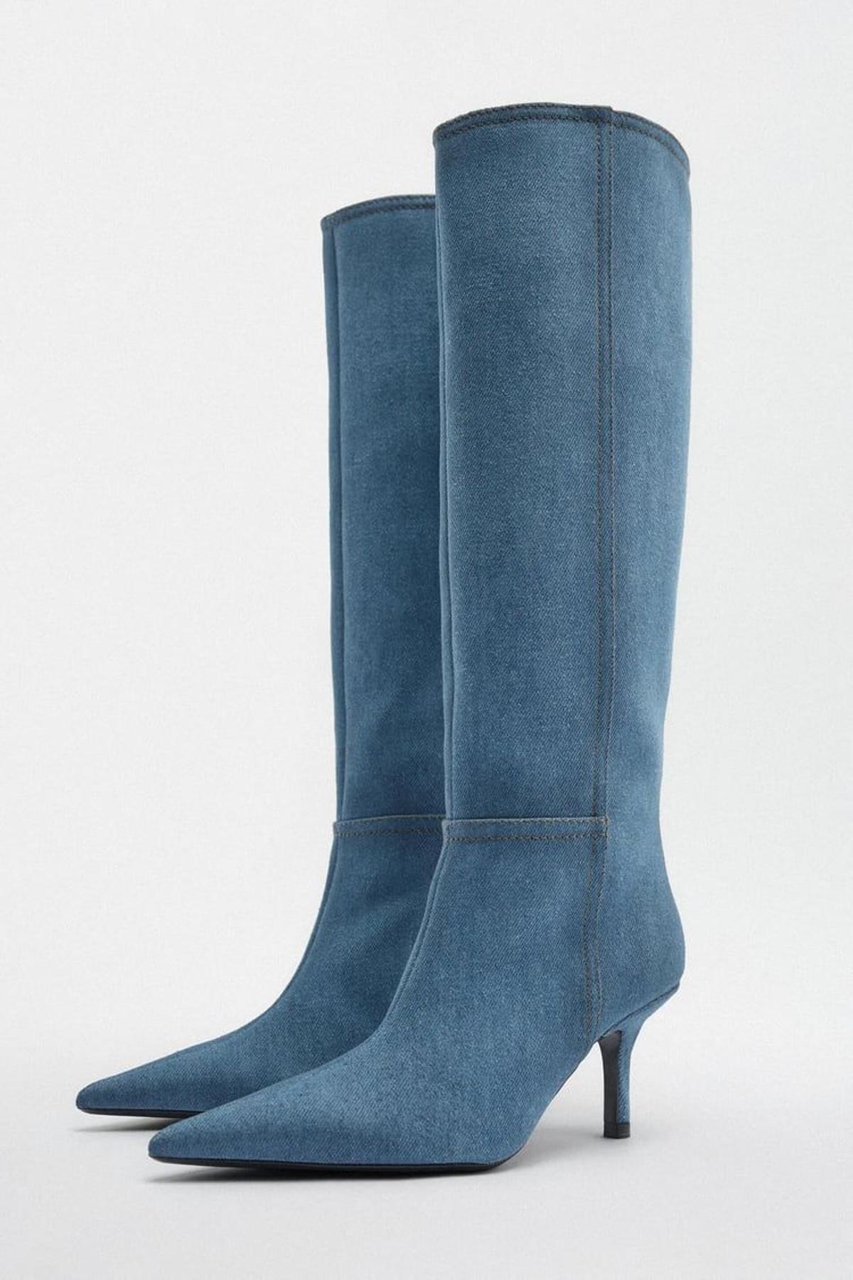 Botas denim de Zara