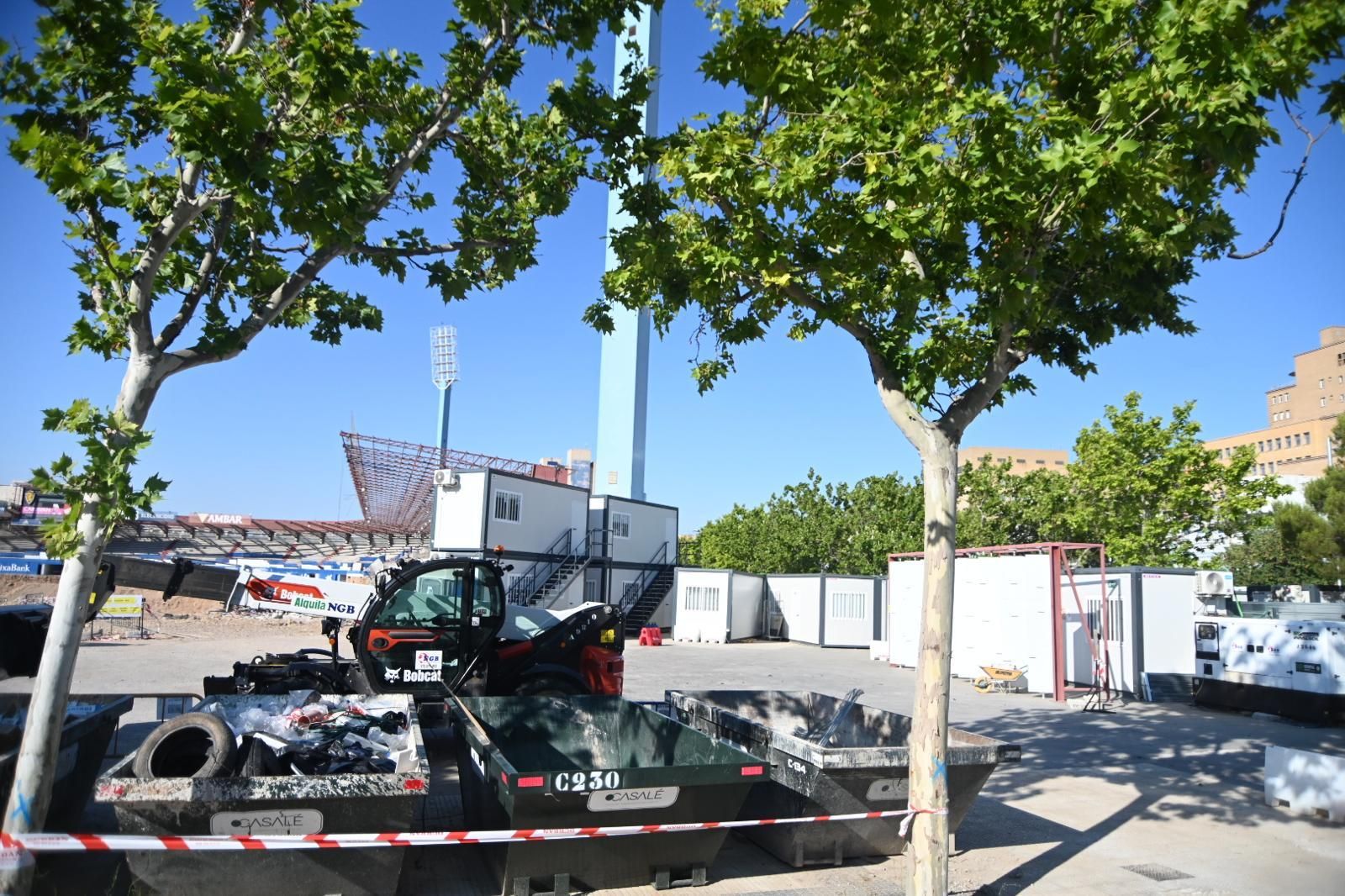 En imágenes | Así avanzan las obras en La Romareda