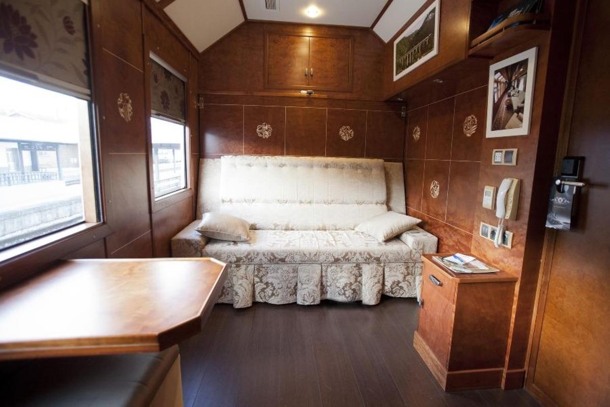 Una suite deluxe del Tren Al-Ándalus.