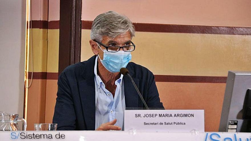 El secretari de Salut Pública, Josep Maria Argimon