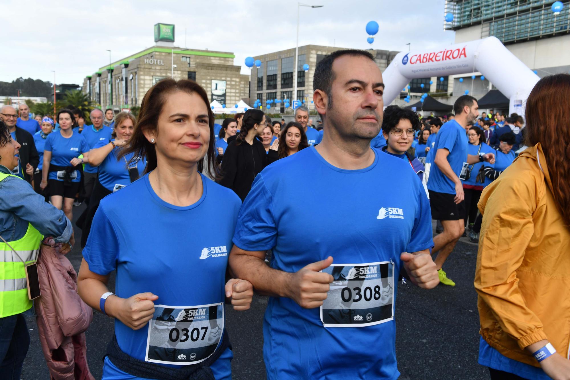 La carrera 5KM Solidarios en Agrela y con la salida en la fábrica de Estrella