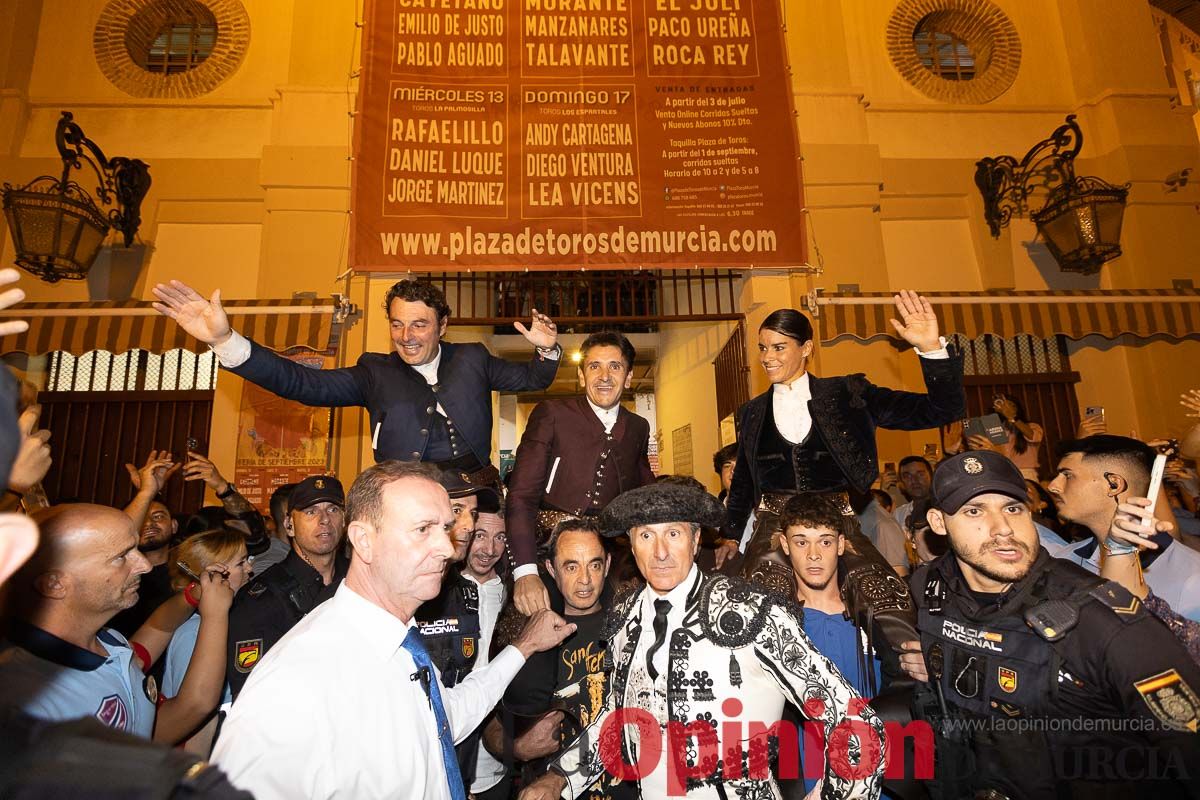 Corrida de Rejones en la Feria Taurina de Murcia (Andy Cartagena, Diego Ventura, Lea Vicens)