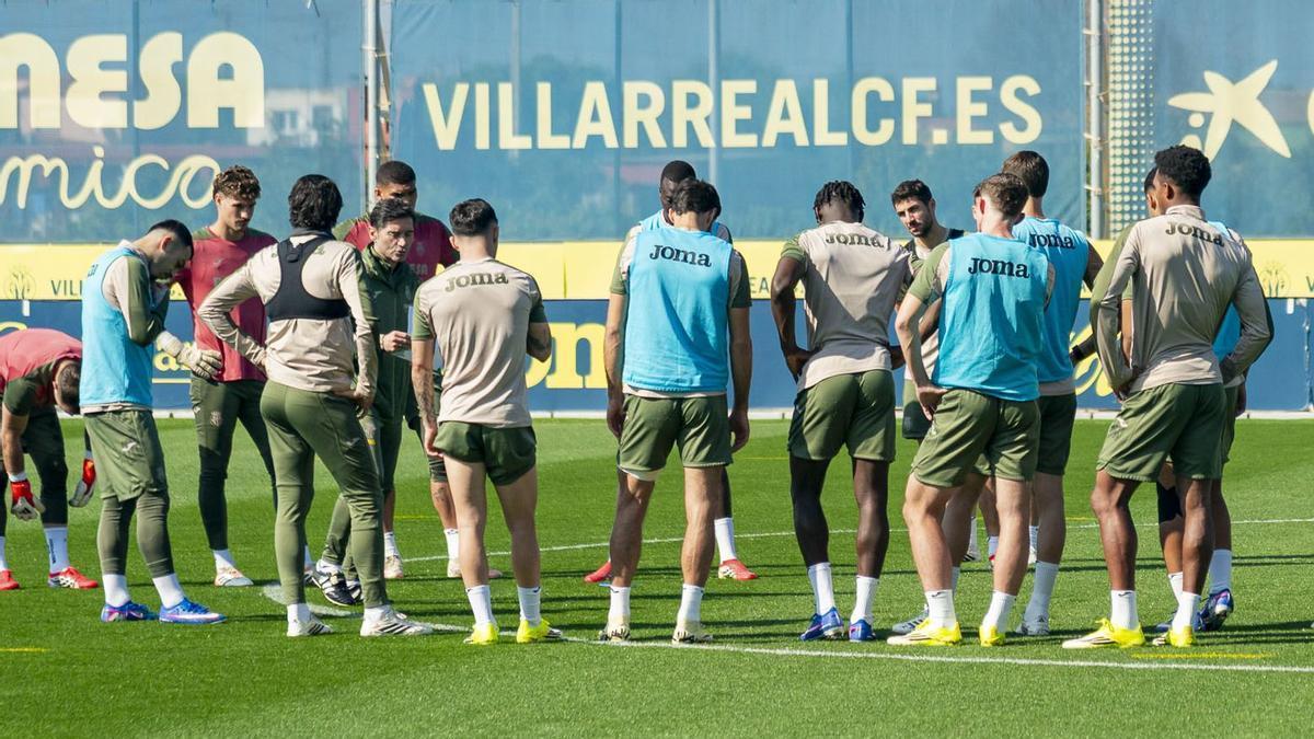 La sesión de este jueves del Villarreal.