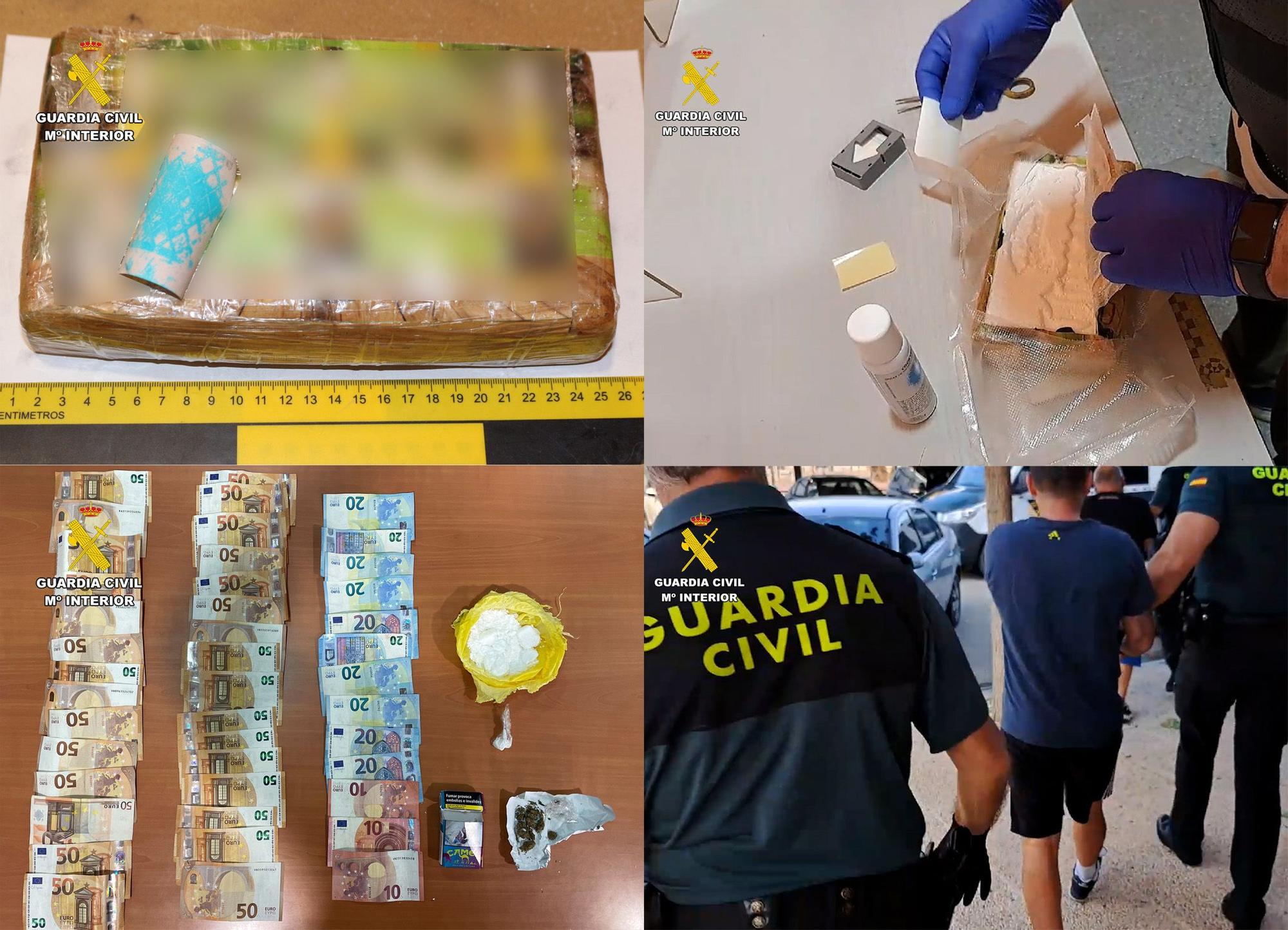 Guardia Civil detecta dos transportes de cocaína en Murcia y Caravaca de la Cruz y detiene a tres personas implicadas