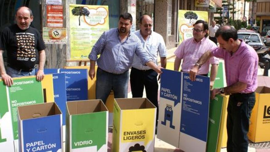 Papeleras de papel en Puerto Lumbreras