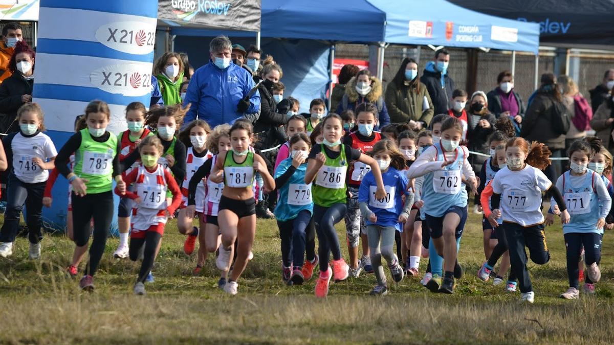 Salida de una de las pruebas del cross.