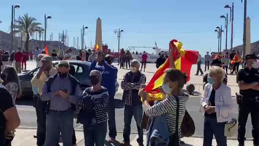 Concentración de Vox por el Día de la Hispanidad y contra el Gobierno en Cartagena