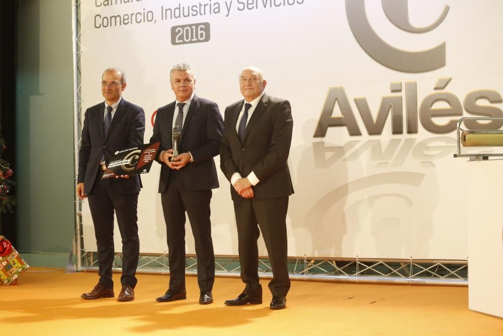 Entrega de los premios de la Cámara de comercio de Avilés