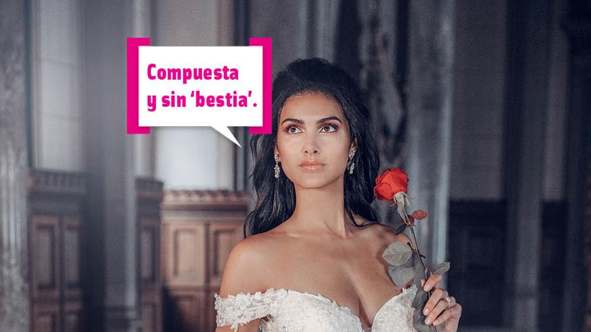 Vestido de 'Bella' inspirado en la película de Disney para novias