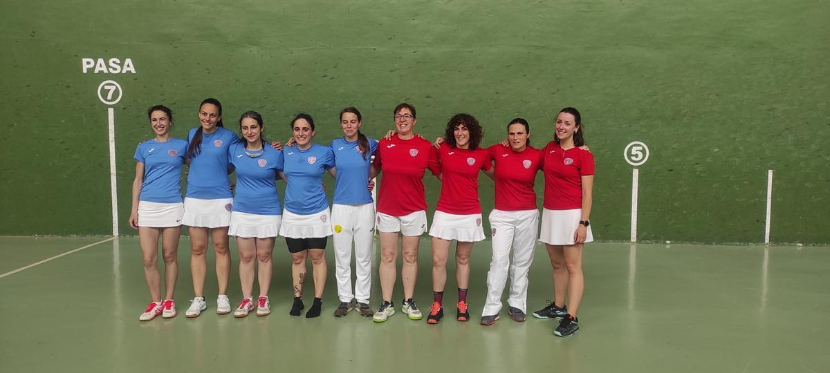 Jugadoras finalistas del campeonato regional.