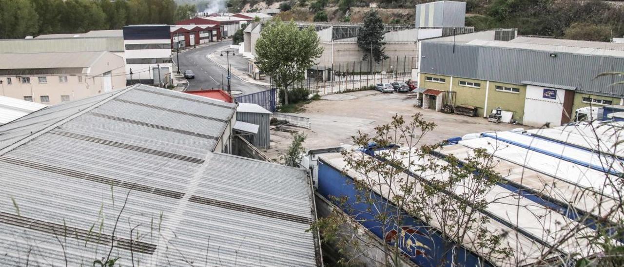 Un polígono industrial en Alcoy. JUANI RUZ