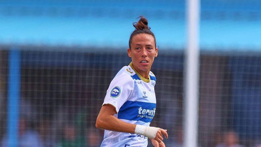 Sandra Castelló, en el último Costa Adeje-Athletic Club.