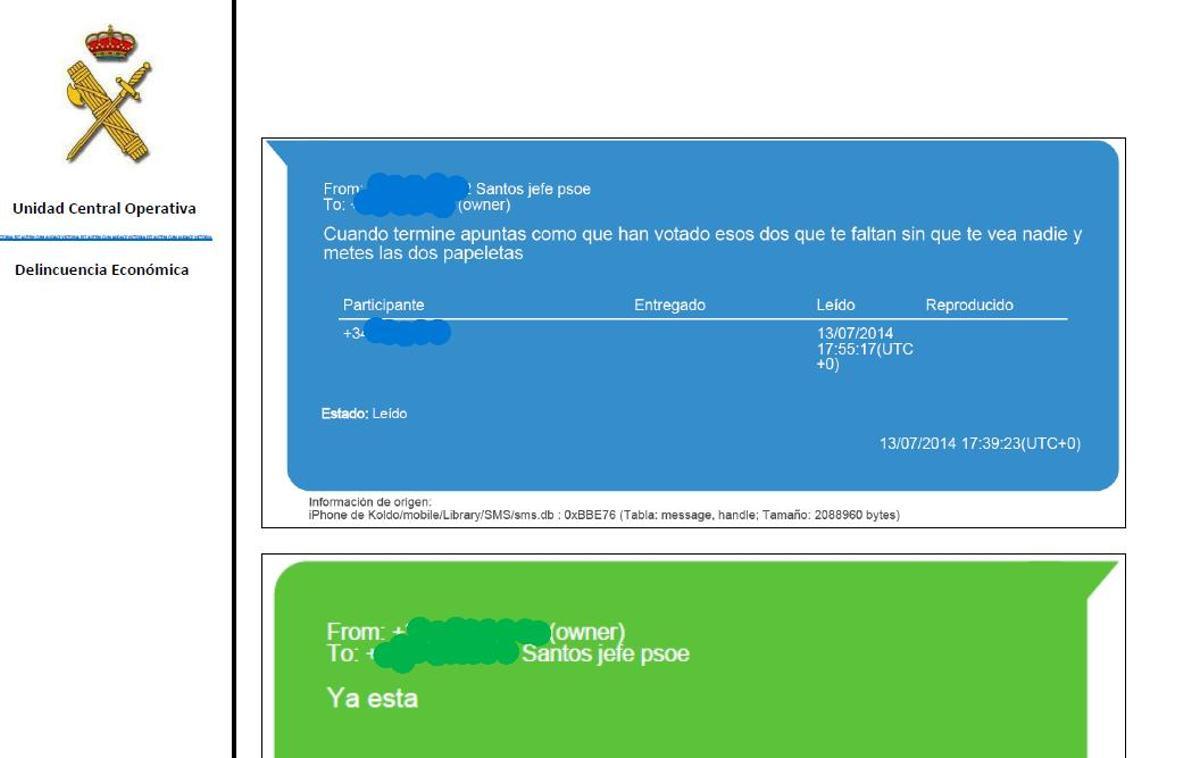 El missatge de Cerdán a Koldo que apunta a una manipulació de les primàries del 2014 que va guanyar Sánchez: «Sense que et vegi ningú, fiques les dues paperetes» El missatge de Cerdán a Koldo que apunta a una manipulació de les primàries del 2014 que va guanyar Sánchez: «Sense que et vegi ningú, fiques les dues paperetes»