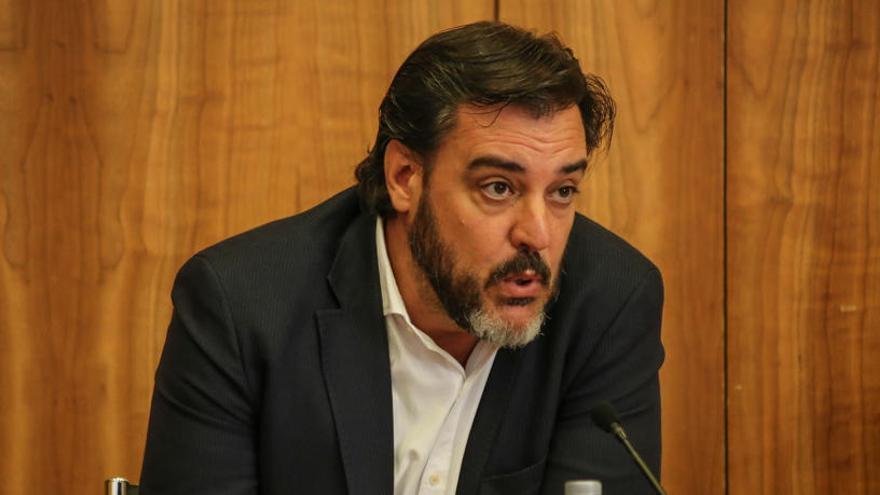 López-Bas, en un reciente pleno en el Ayuntamiento de Alicante