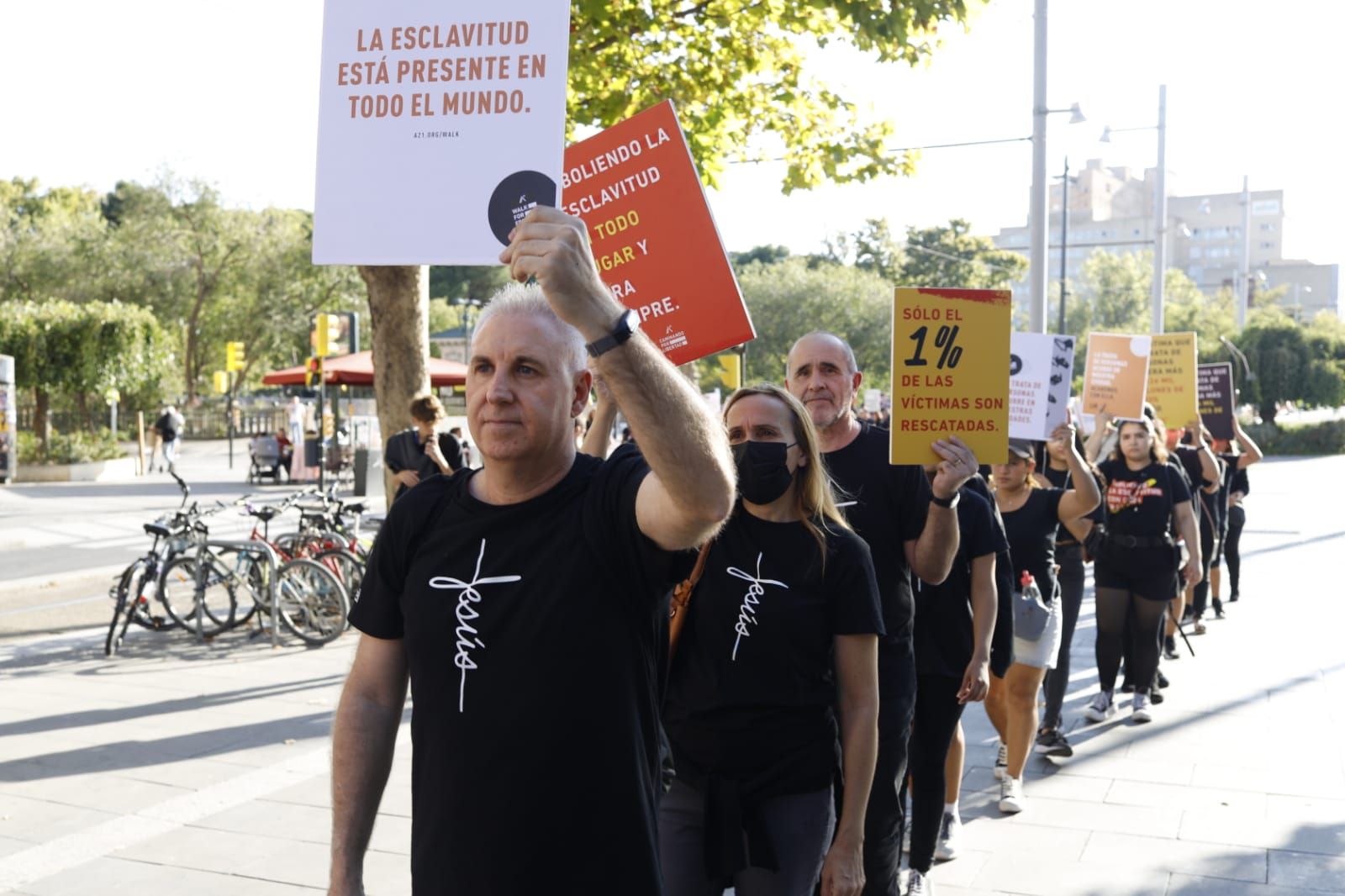 Marcha contra la trata de personas en Zaragoza