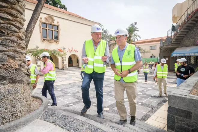 Obras de la primera fase de renovación del Pueblo Canario