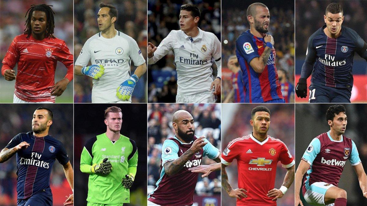 Estos diez futbolistas han vivido un final de 2016 amargo en el aspecto deportivo