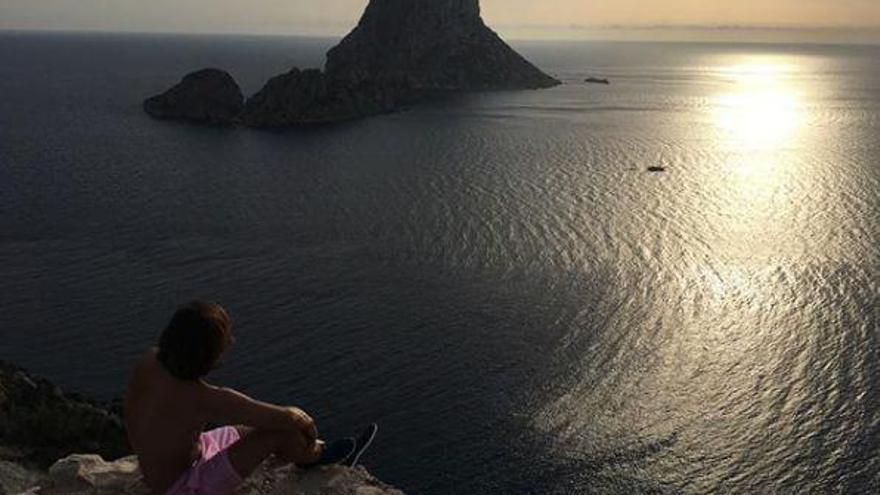 El castellonense Roberto Merhi disfruta de sus vacaciones en las Islas Baleares