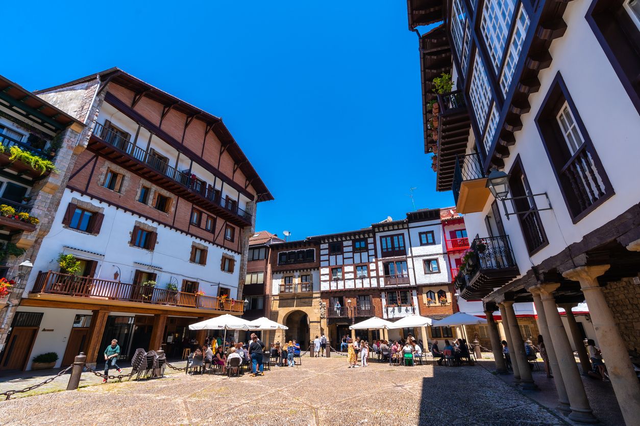 Casas tradicionales del casco antiguo de Hondarribia