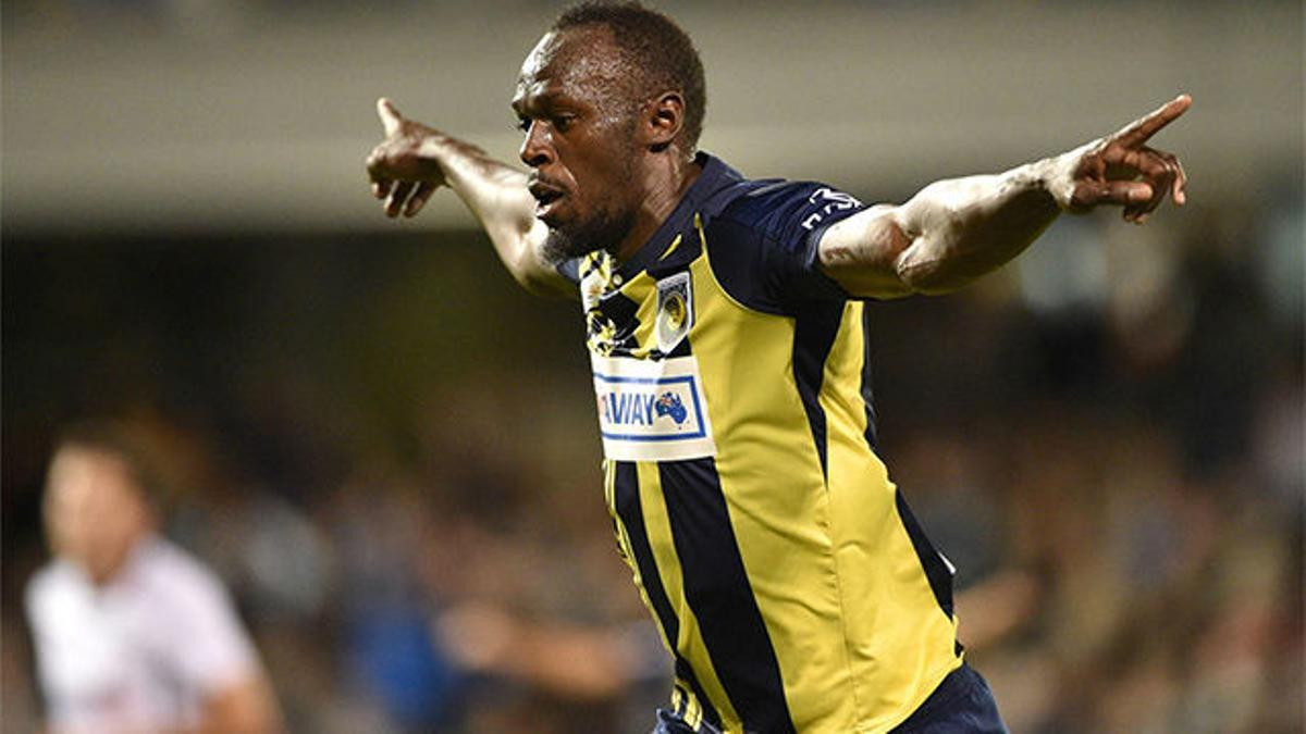 Solo él puede marcar este gol: intenta no perder de vista a Usain Bolt