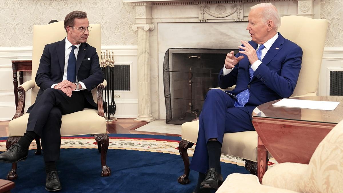 Biden reafirma su apoyo a la entrada de Suecia a la OTAN: &quot;Lo espero con ansia&quot;