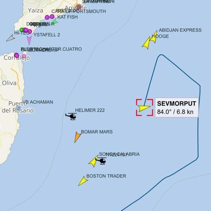 El buque nuclear comunica una avería al sur de Lanzarote