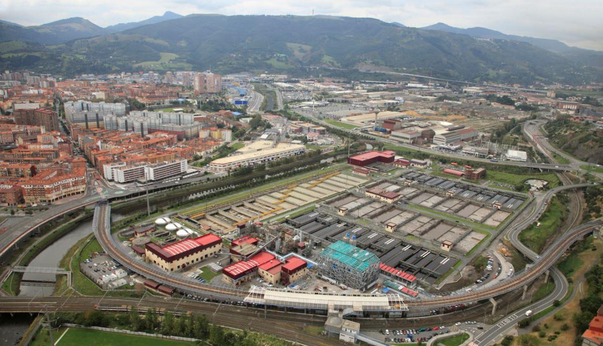 Depuradora de Galindo, en Bilbao