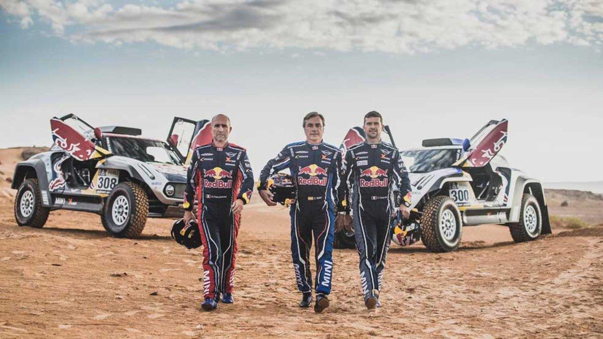 Sainz, con Despres y Peterhansel en su nueva aventura con Mini