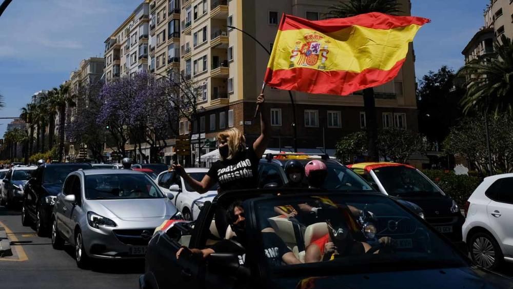 Caravana de Vox en Málaga contra el Gobierno