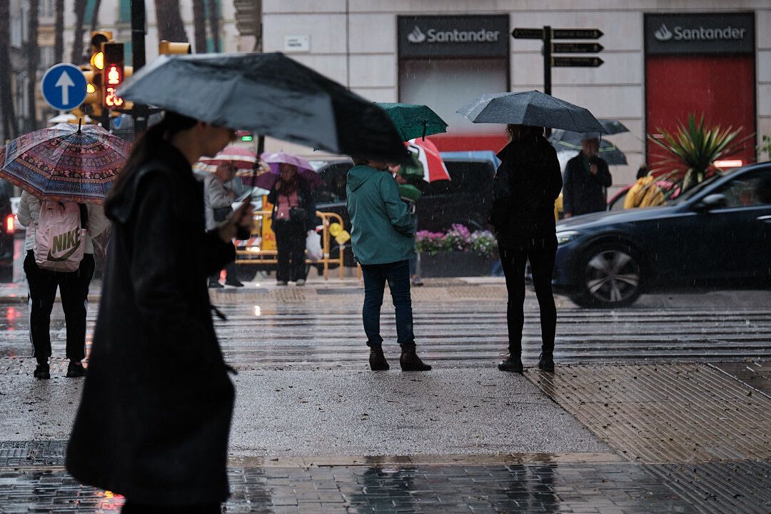 Málaga, en aviso amarillo por intensas lluvias este 8 de marzo