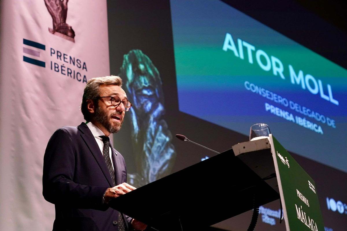 Aitor Moll, consejero delegado de Prensa Ibérica, fue el primero en tomar la palabra