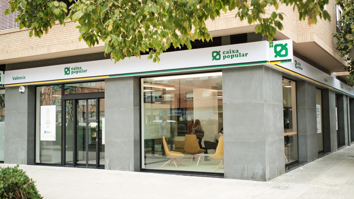 Oficina de Caixa Popular, en una imagen reciente.