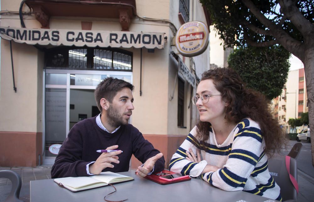 Un día con el candidato de Podem-CseM-EU de Castelló, Fernando Navarro