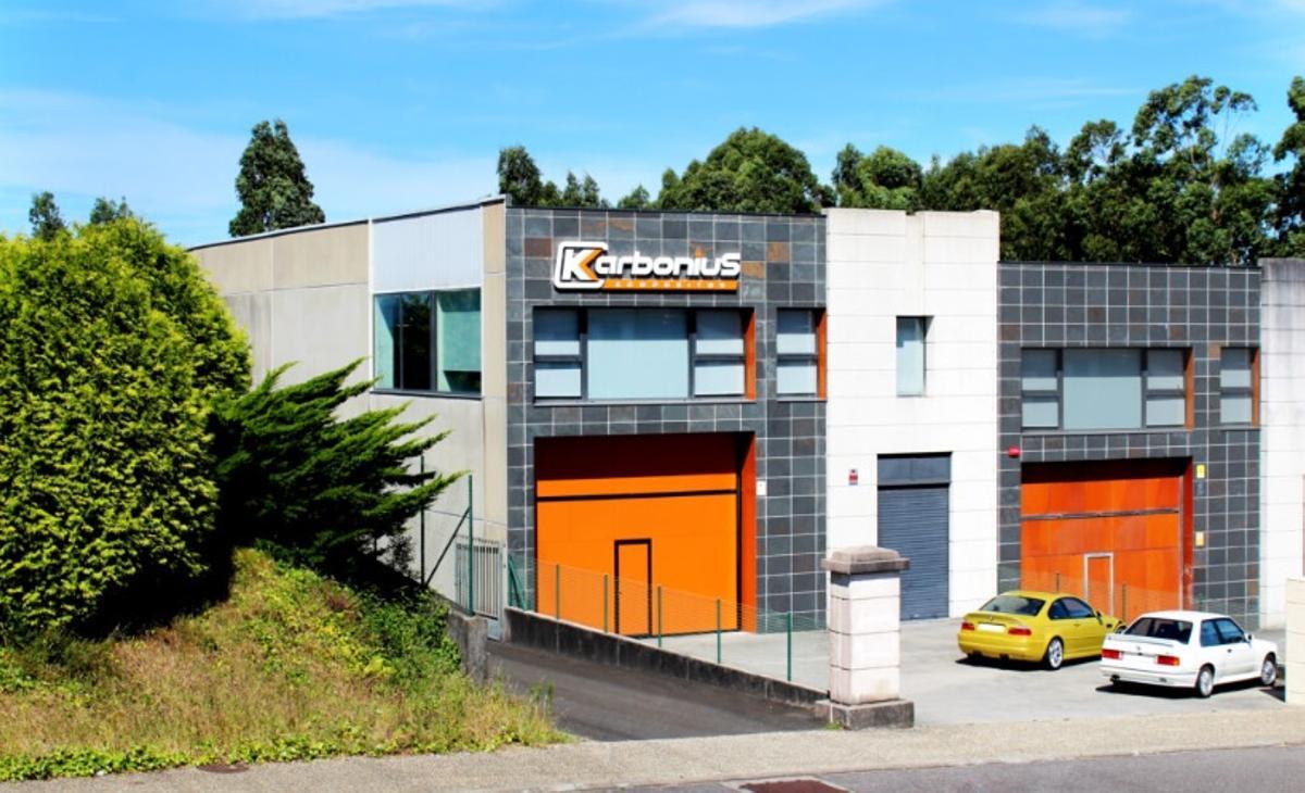 Exterior de la planta de Karbonius Composites en Milladoiro