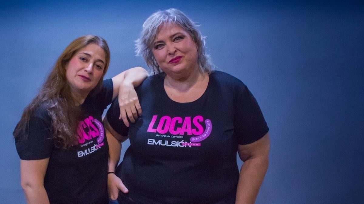 Asun Mieres junto a Virginia Campón, en la promo de la obra.