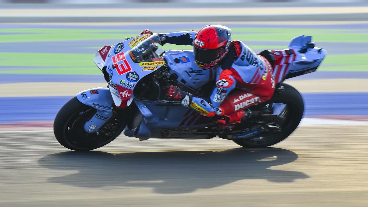 Marc Márquez en los entrenamientos del GP de Catar.