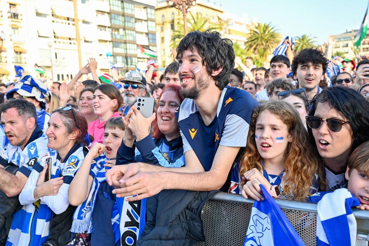 La fiesta de la Real Sociedad tras ganar la Copa del Rey.